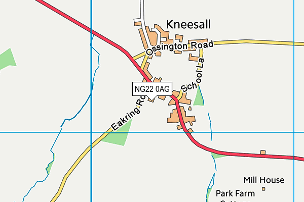 NG22 0AG map - OS VectorMap District (Ordnance Survey)