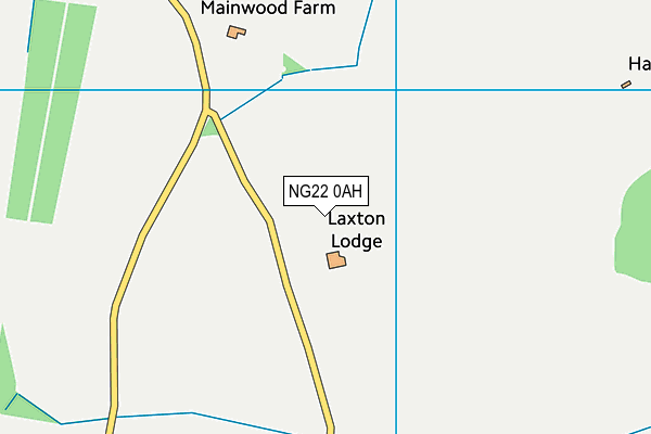 NG22 0AH map - OS VectorMap District (Ordnance Survey)