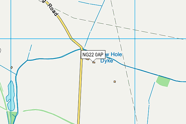 NG22 0AP map - OS VectorMap District (Ordnance Survey)