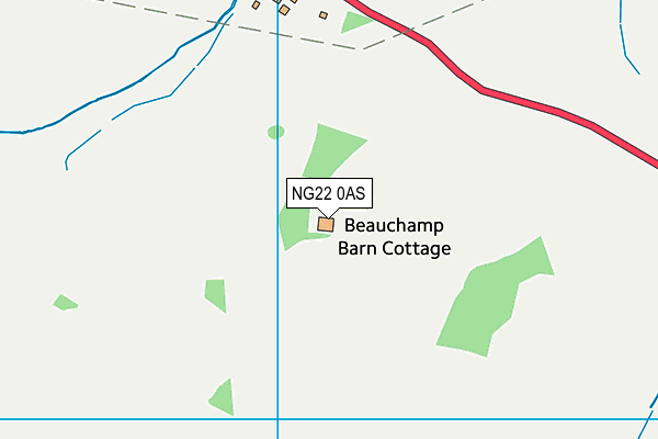 NG22 0AS map - OS VectorMap District (Ordnance Survey)