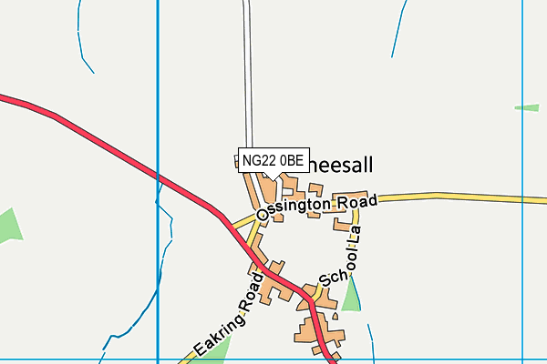 NG22 0BE map - OS VectorMap District (Ordnance Survey)