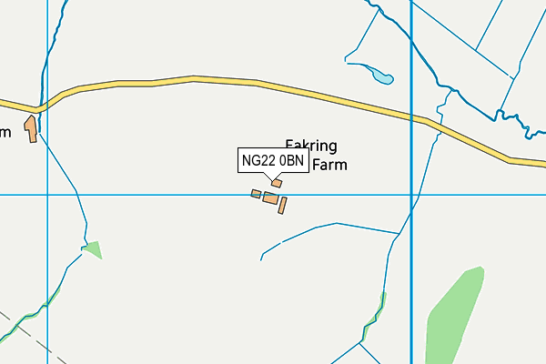 NG22 0BN map - OS VectorMap District (Ordnance Survey)