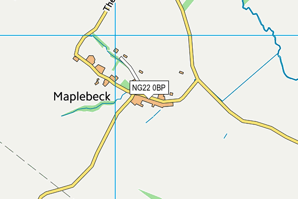 NG22 0BP map - OS VectorMap District (Ordnance Survey)