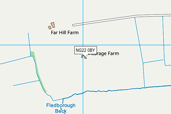 NG22 0BY map - OS VectorMap District (Ordnance Survey)