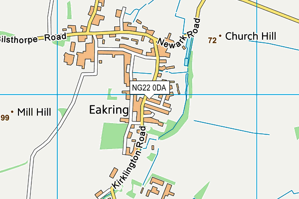 NG22 0DA map - OS VectorMap District (Ordnance Survey)