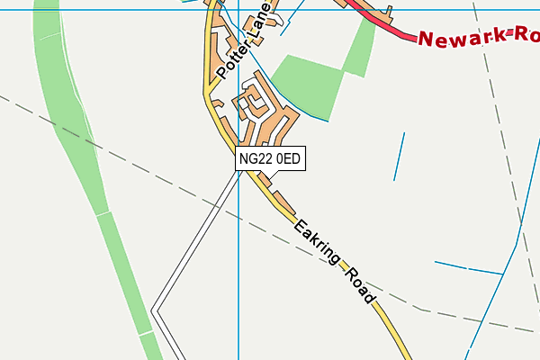 NG22 0ED map - OS VectorMap District (Ordnance Survey)