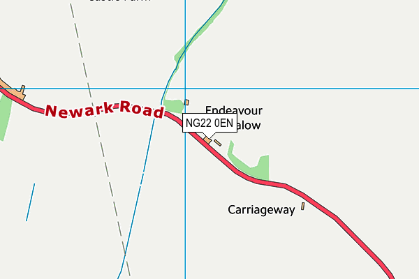 NG22 0EN map - OS VectorMap District (Ordnance Survey)