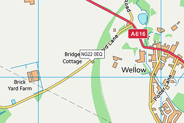 NG22 0EQ map - OS VectorMap District (Ordnance Survey)