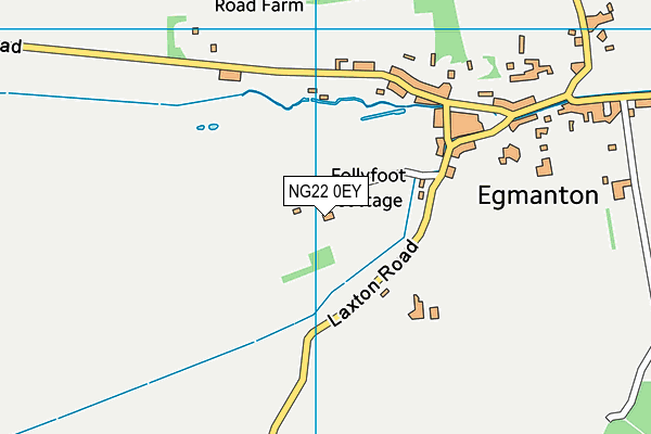 NG22 0EY map - OS VectorMap District (Ordnance Survey)