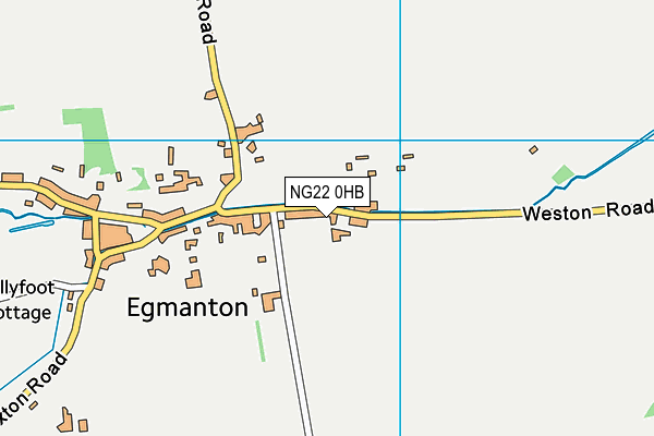 NG22 0HB map - OS VectorMap District (Ordnance Survey)
