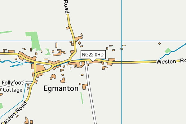 NG22 0HD map - OS VectorMap District (Ordnance Survey)