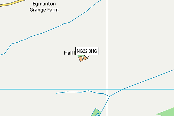 NG22 0HG map - OS VectorMap District (Ordnance Survey)