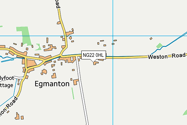 NG22 0HL map - OS VectorMap District (Ordnance Survey)