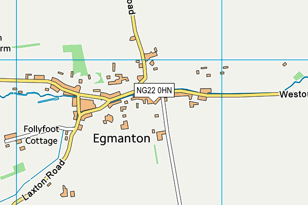 NG22 0HN map - OS VectorMap District (Ordnance Survey)