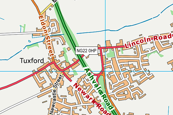 NG22 0HP map - OS VectorMap District (Ordnance Survey)