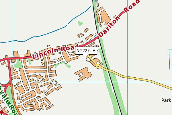 Tuxford Academy map (NG22 0JH) - OS VectorMap District (Ordnance Survey)