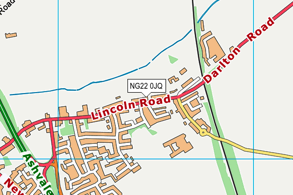 NG22 0JQ map - OS VectorMap District (Ordnance Survey)