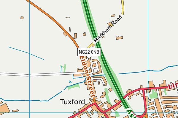 NG22 0NB map - OS VectorMap District (Ordnance Survey)