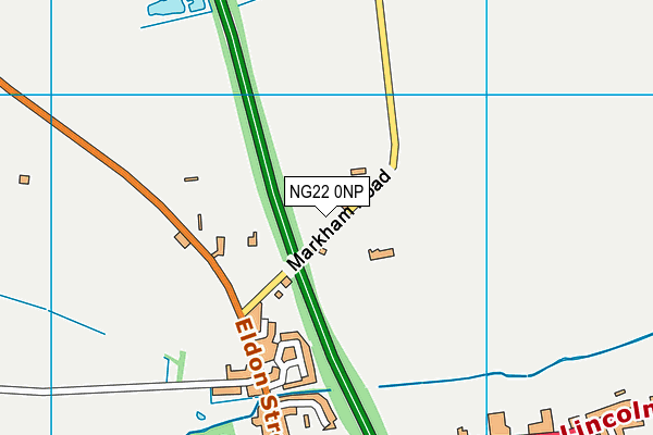 NG22 0NP map - OS VectorMap District (Ordnance Survey)