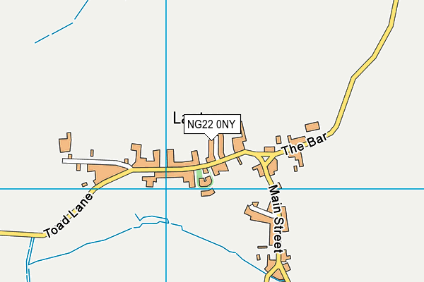 NG22 0NY map - OS VectorMap District (Ordnance Survey)