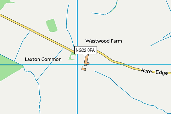 NG22 0PA map - OS VectorMap District (Ordnance Survey)