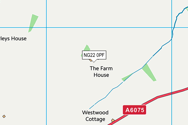 NG22 0PF map - OS VectorMap District (Ordnance Survey)