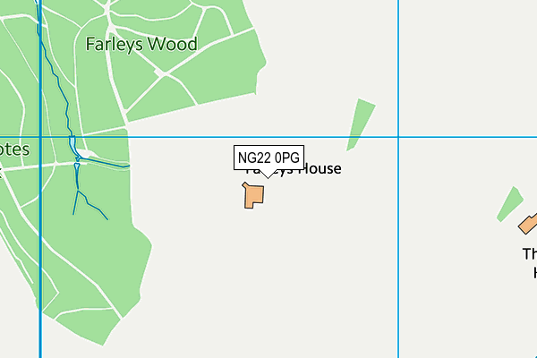 NG22 0PG map - OS VectorMap District (Ordnance Survey)