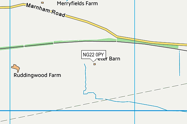 NG22 0PY map - OS VectorMap District (Ordnance Survey)