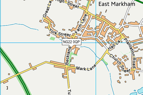 NG22 0QP map - OS VectorMap District (Ordnance Survey)