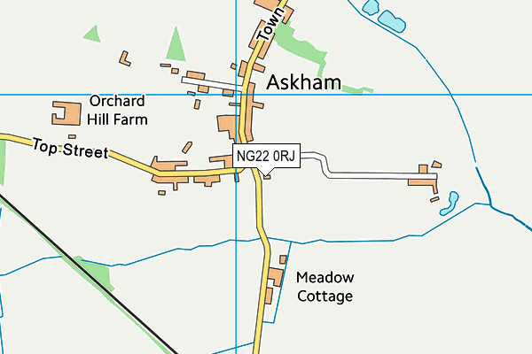 NG22 0RJ map - OS VectorMap District (Ordnance Survey)