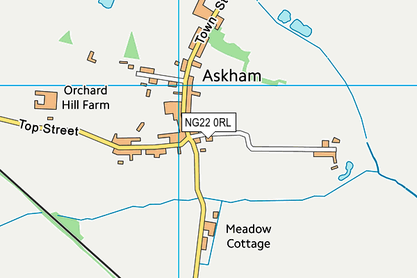 NG22 0RL map - OS VectorMap District (Ordnance Survey)