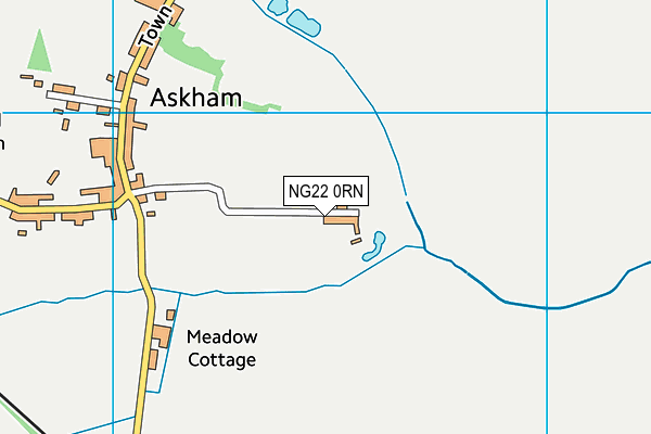 NG22 0RN map - OS VectorMap District (Ordnance Survey)