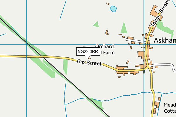 NG22 0RR map - OS VectorMap District (Ordnance Survey)