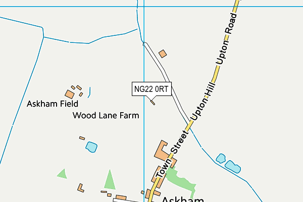 NG22 0RT map - OS VectorMap District (Ordnance Survey)