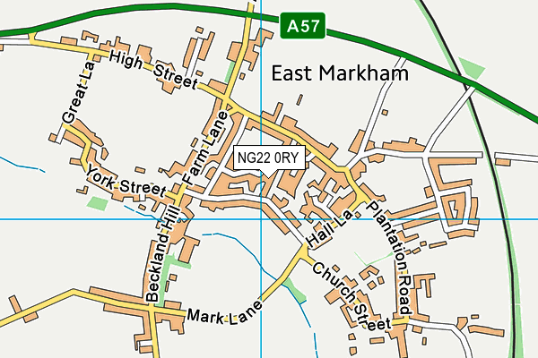 NG22 0RY map - OS VectorMap District (Ordnance Survey)