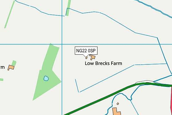 NG22 0SP map - OS VectorMap District (Ordnance Survey)