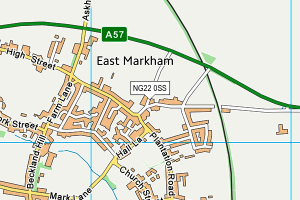 NG22 0SS map - OS VectorMap District (Ordnance Survey)