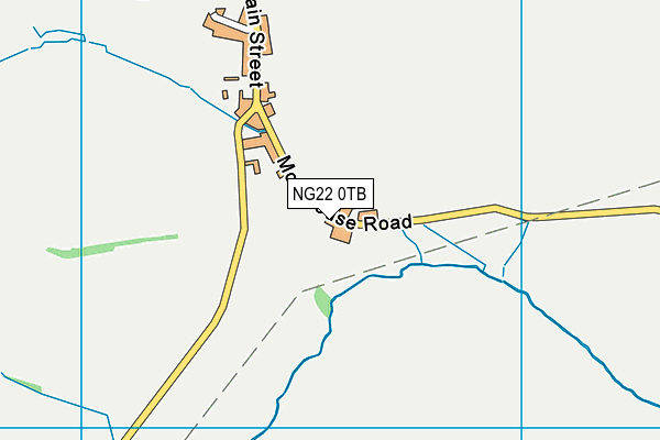 NG22 0TB map - OS VectorMap District (Ordnance Survey)