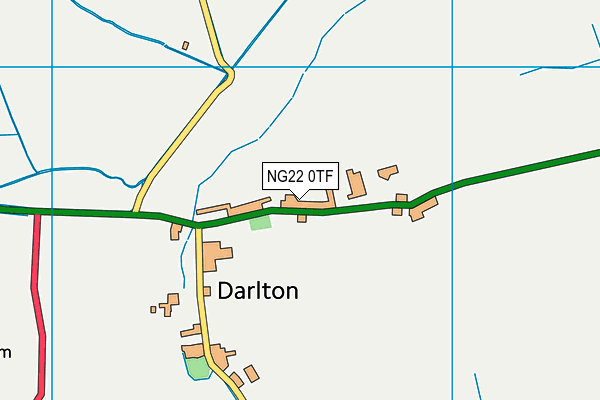 NG22 0TF map - OS VectorMap District (Ordnance Survey)