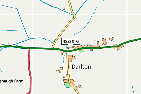 NG22 0TG map - OS VectorMap District (Ordnance Survey)