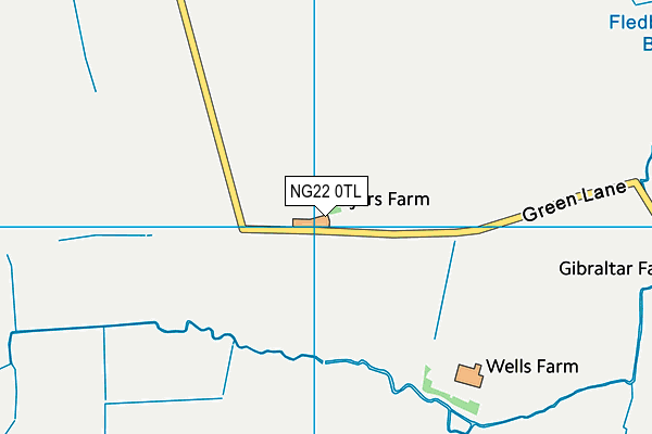 NG22 0TL map - OS VectorMap District (Ordnance Survey)