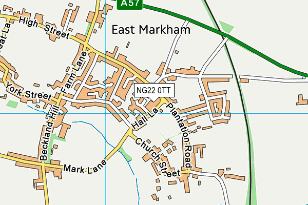 NG22 0TT map - OS VectorMap District (Ordnance Survey)