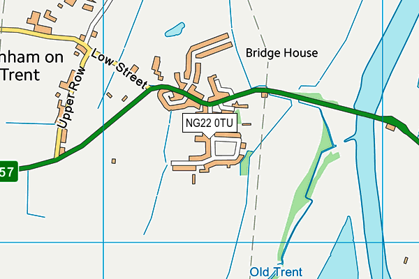 NG22 0TU map - OS VectorMap District (Ordnance Survey)