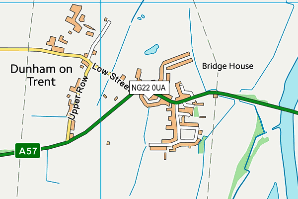 NG22 0UA map - OS VectorMap District (Ordnance Survey)