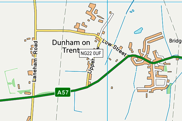 NG22 0UF map - OS VectorMap District (Ordnance Survey)