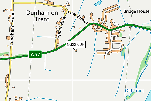 NG22 0UH map - OS VectorMap District (Ordnance Survey)