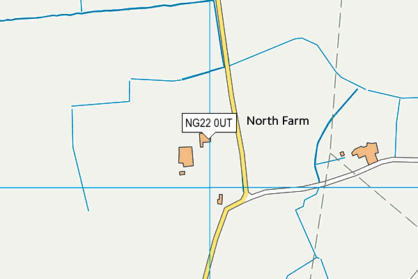 NG22 0UT map - OS VectorMap District (Ordnance Survey)