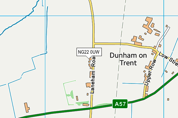 NG22 0UW map - OS VectorMap District (Ordnance Survey)