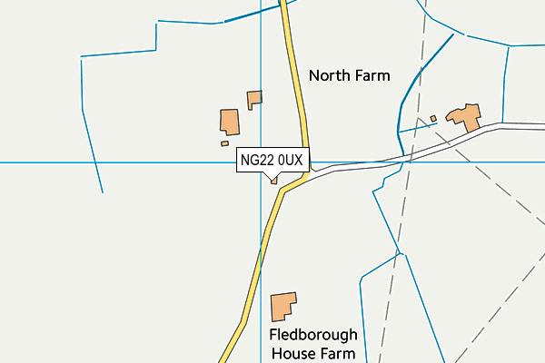 NG22 0UX map - OS VectorMap District (Ordnance Survey)