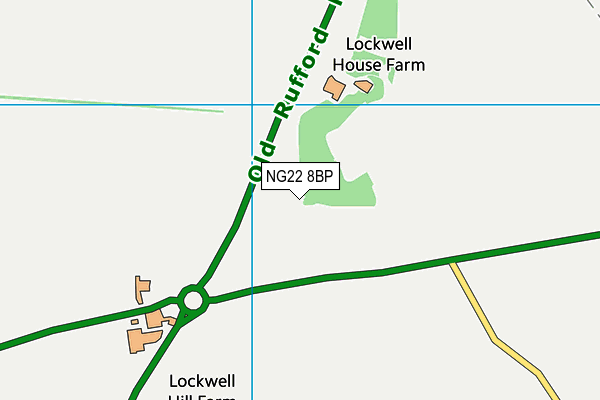 NG22 8BP map - OS VectorMap District (Ordnance Survey)